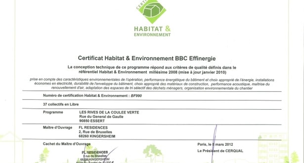 Encore une ! Nouvelle certification pour notre opération d'ESSERT.