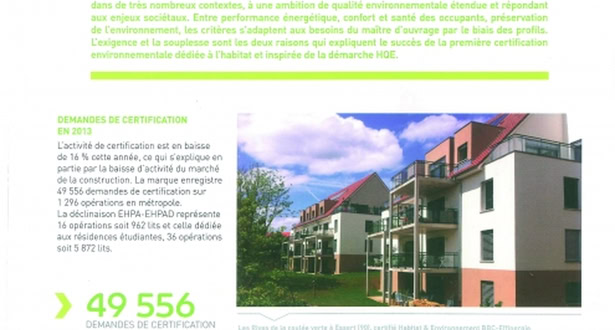 FL Résidences à l'honneur dans la revue de la CERQUAL 2013