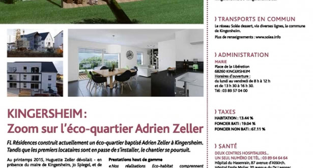 KINGERSHEIM - ZOOM SUR L'ECO-QUARTIER ADRIEN ZELLER