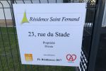 Plaquette de la résidence Saint-Fernand à Kingersheim (68)