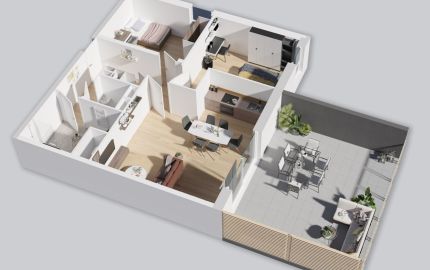 Plan 3D du logement